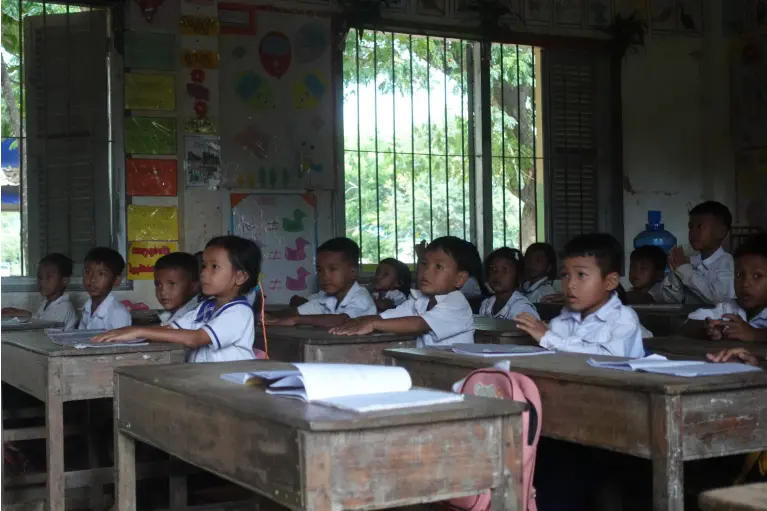 Salle de classe au Cambodge - 2022