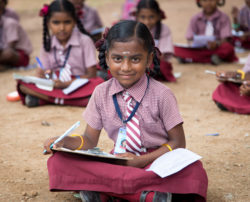 Petite fille du programme SARD en Inde
