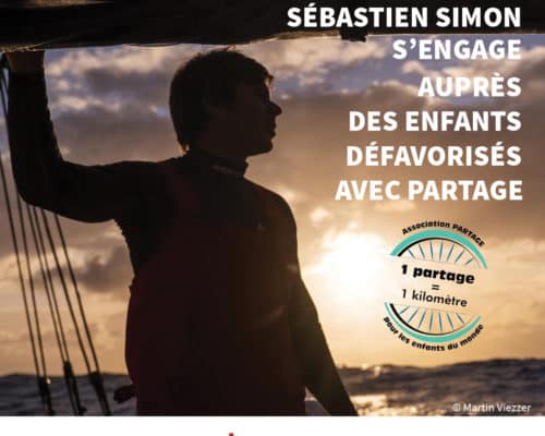 Sébastien Simon, skipper français ambassadeur de l'association PARTAGE