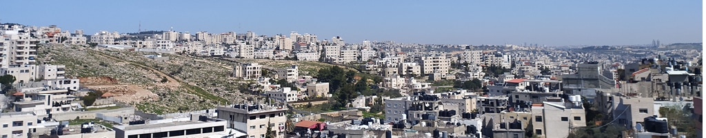 Vue du camp de Dheisheh en Palestine