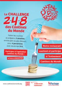Affiche Notre restaurant soutient et participe à l'événement Cantines du Monde 2022