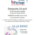 Dimanche 2" avril - PARTAGE Vendée vous invite à un moment musical
