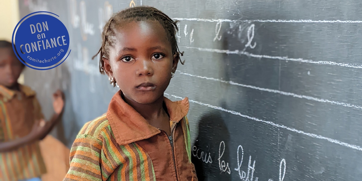 Jeune fille bénéficiaire du Burkina Faso