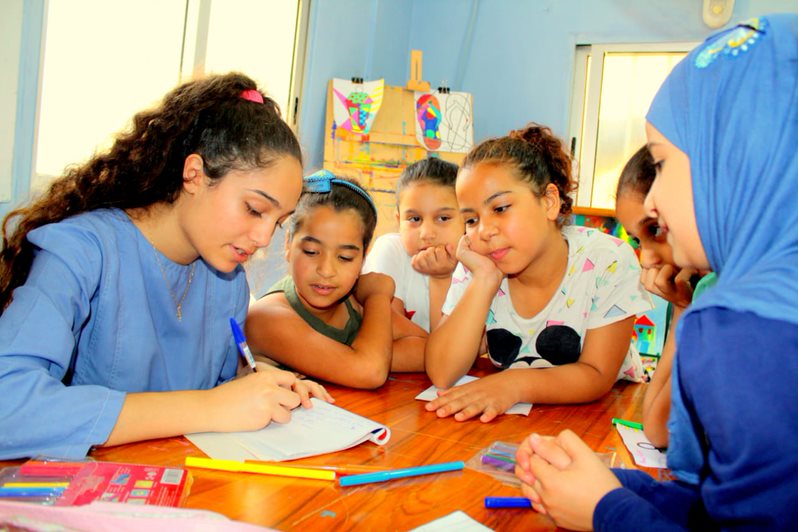 Activités avec les enfants bénéficiaires du projet Solidarité Liban