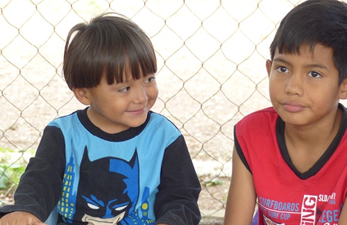 Enfants bénéficiaires du Honduras en Amérique centrale