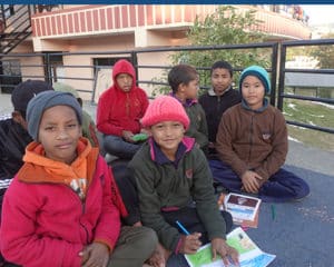 Enfants bénéficiaires de VOC dans le centre d'accueil
